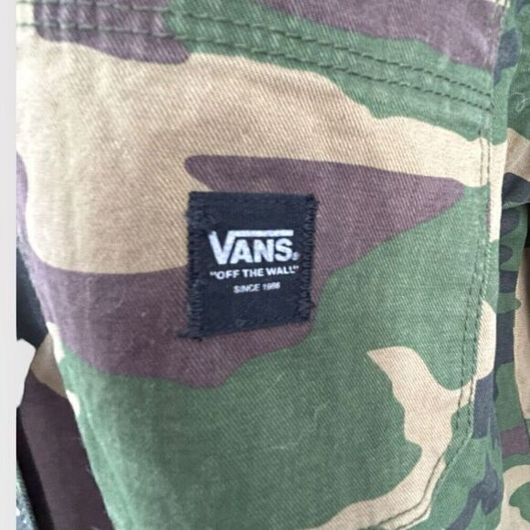 Vans Assembly Camo Shirt Dress Long Sleeve Size S - Picture 11 of 13